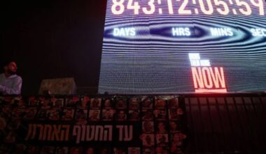 After 843 days, the symbolic clock of the prisoners stops in Tel Aviv