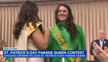 Chicago St. Patrick's Day Parade 2026: Claire Cahill wins contest, crowned as new queen for St. Patrick's Day Parade