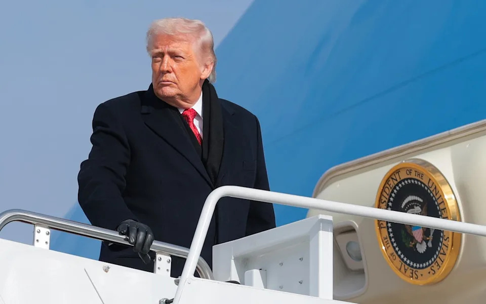 President Donald Trump boards Air Force One on Friday (Getty Images)