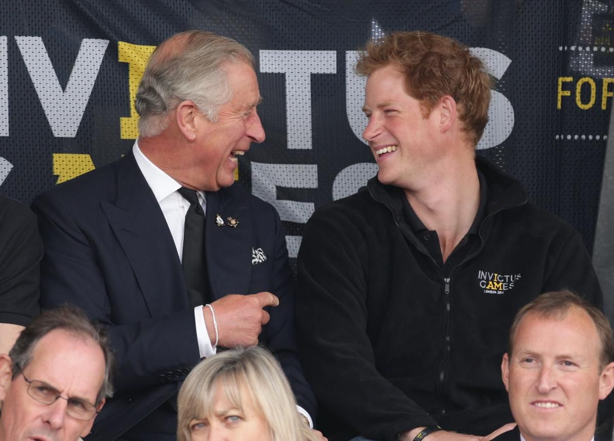 Charles and Harry in happier times during the inaugural Invictus Games in 2014