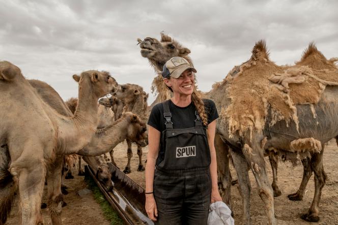 American mycologist and evolutionary biologist Toby Kiers in the Gobi Desert, Mongolia, June 16, 2024.