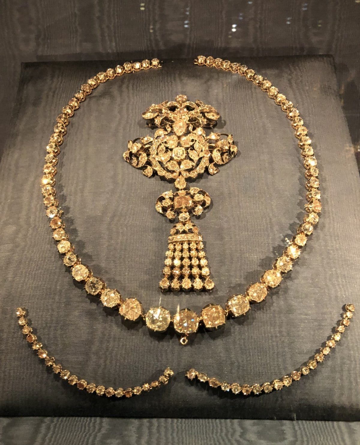 The rose-cut diamond suite from the Danish crown jewel collection (Kristina Solberg)