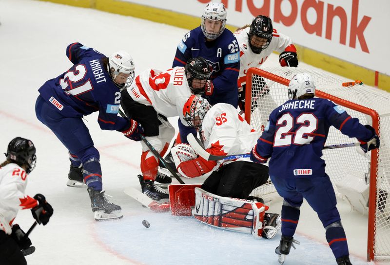 Olympics-US women eye ice hockey revenge against rival Canada at Milano-Cortina
