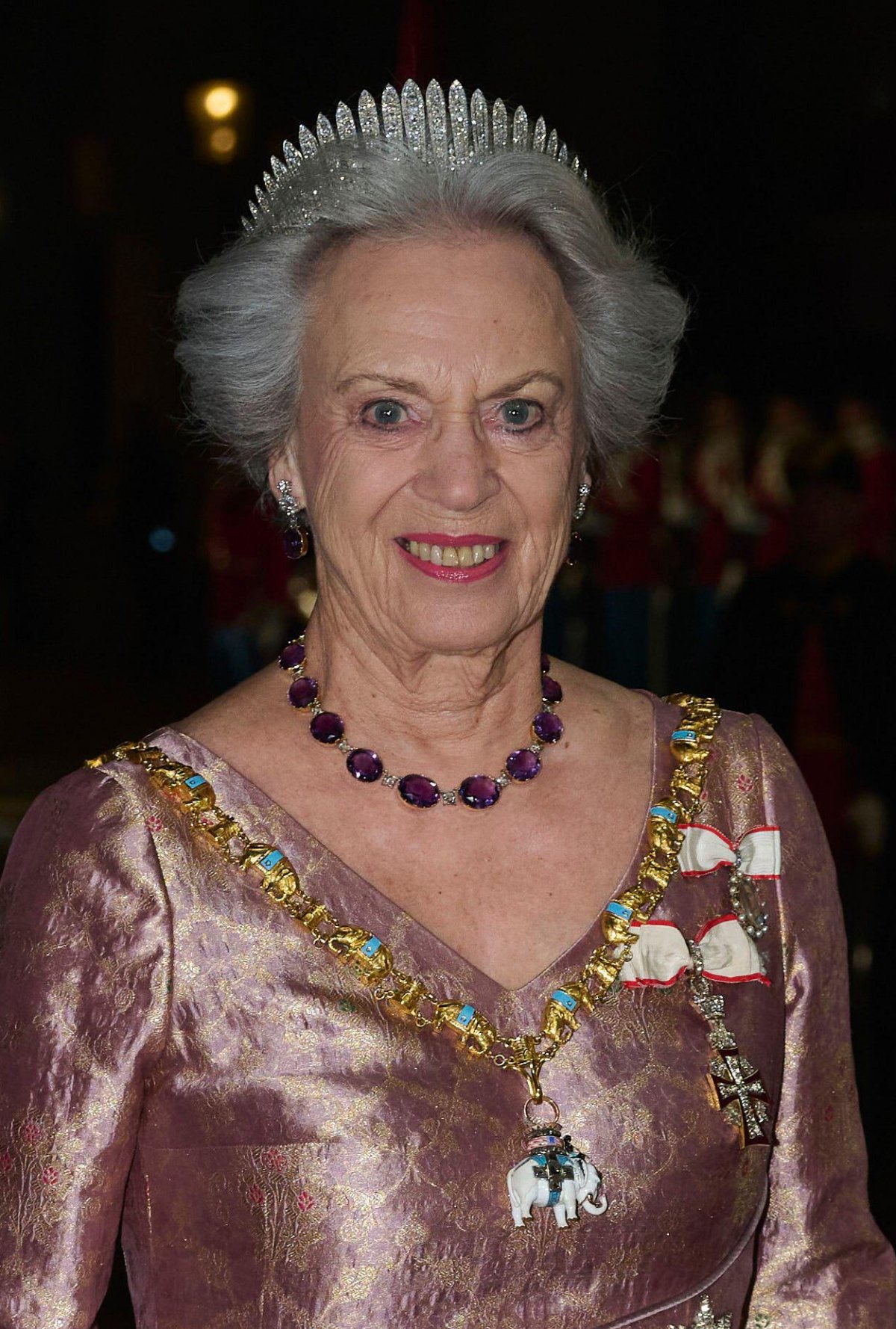 Princess Benedikte of Denmark attends the New Year's Levee at Amalienborg Palace in Copenhagen on January 1, 2025 (Stefan Lindblom/TT News Agency/Alamy)