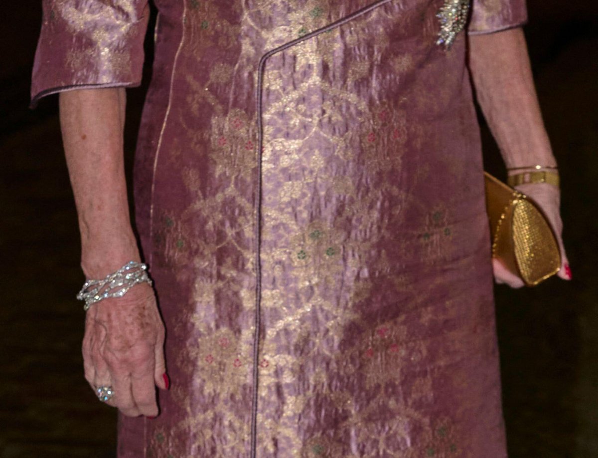 Princess Benedikte of Denmark attends the New Year's Levee at Amalienborg Palace in Copenhagen on January 1, 2025 (Stefan Lindblom/TT News Agency/Alamy)