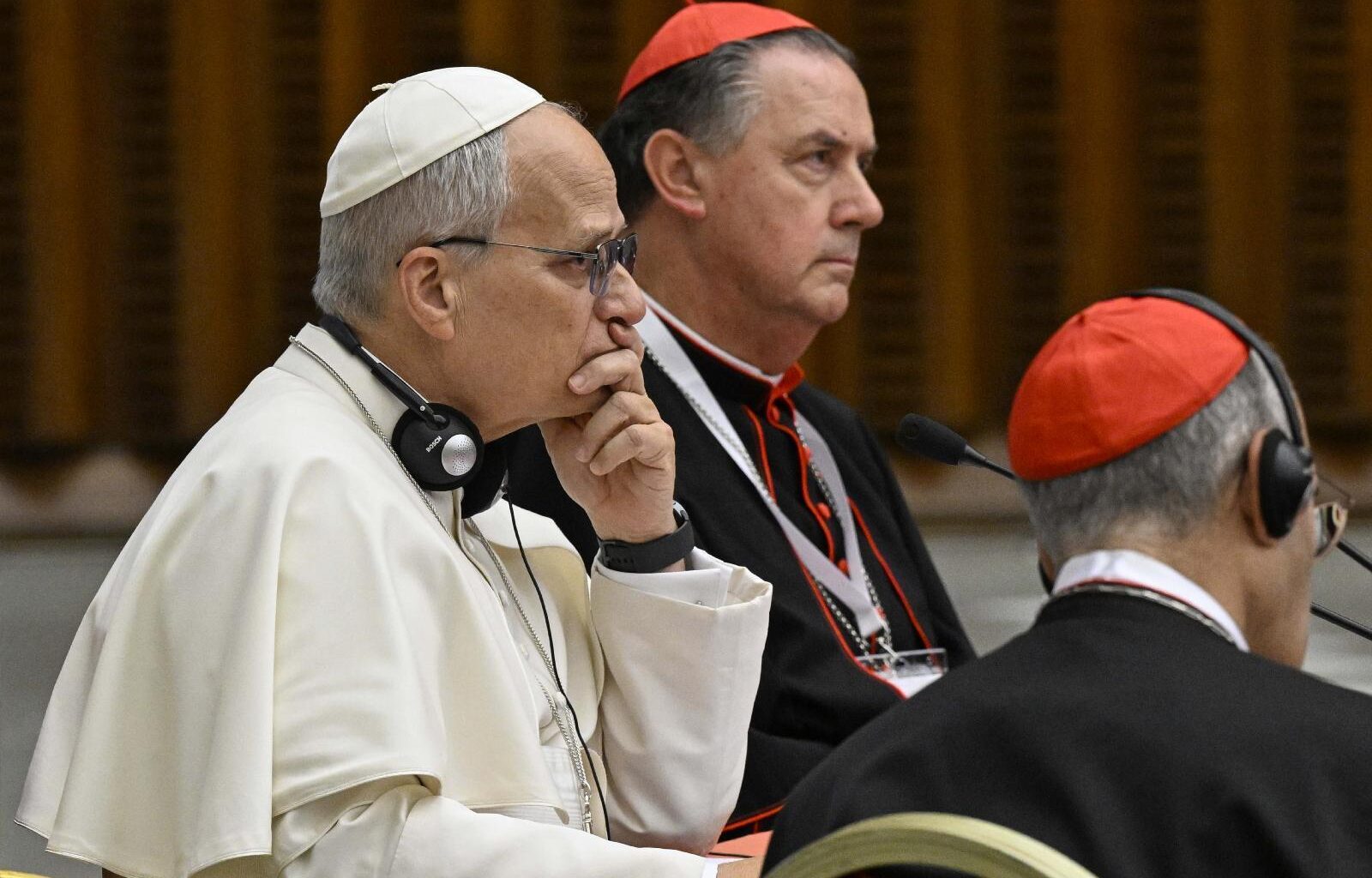 ‘I am here to listen’ Pope Leo tells cardinals…