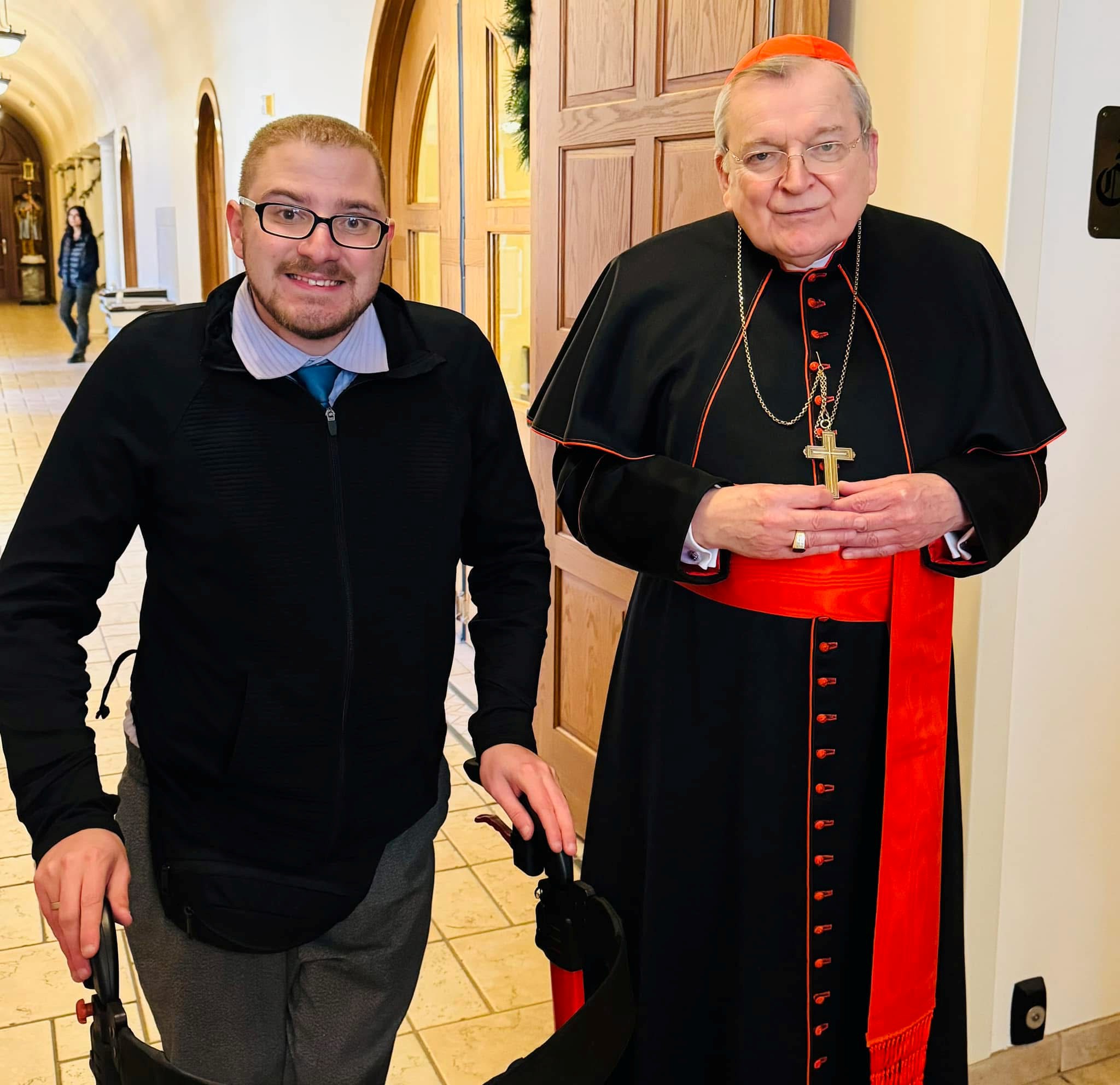 Cardinal Burke and Christopher Maffuccio