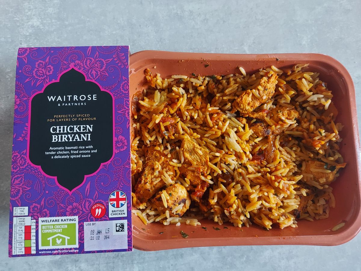 Waitrose biryani has a dreamy tomato and paprika sauce with a strong kick
