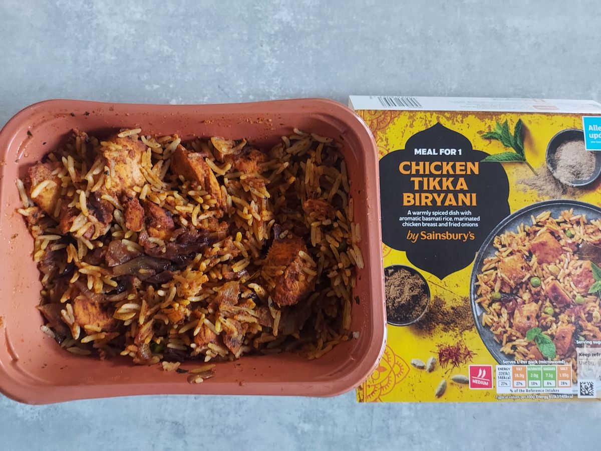 Sainsbury's Chicken Tikka Biryani has a sweetness and a squidgy consistency