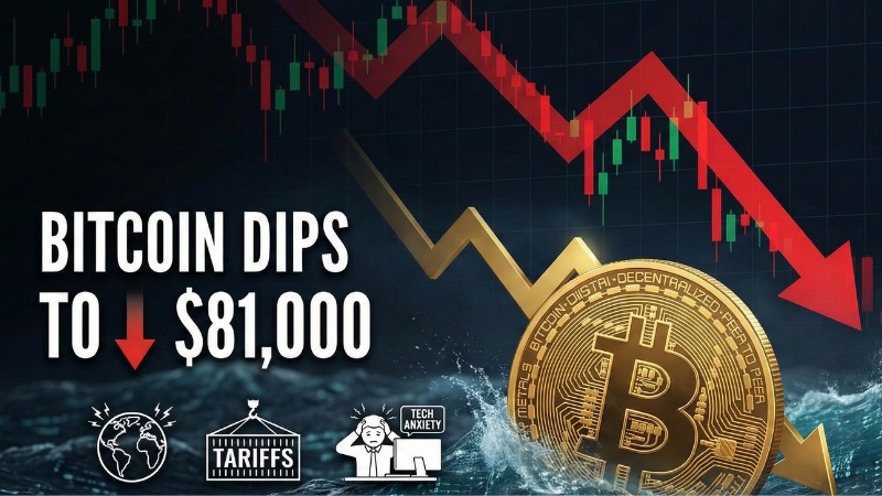 Bitcoin dips to a nine-month low of $81,000 as geopolitics, tariffs and tech anxiety rattle markets