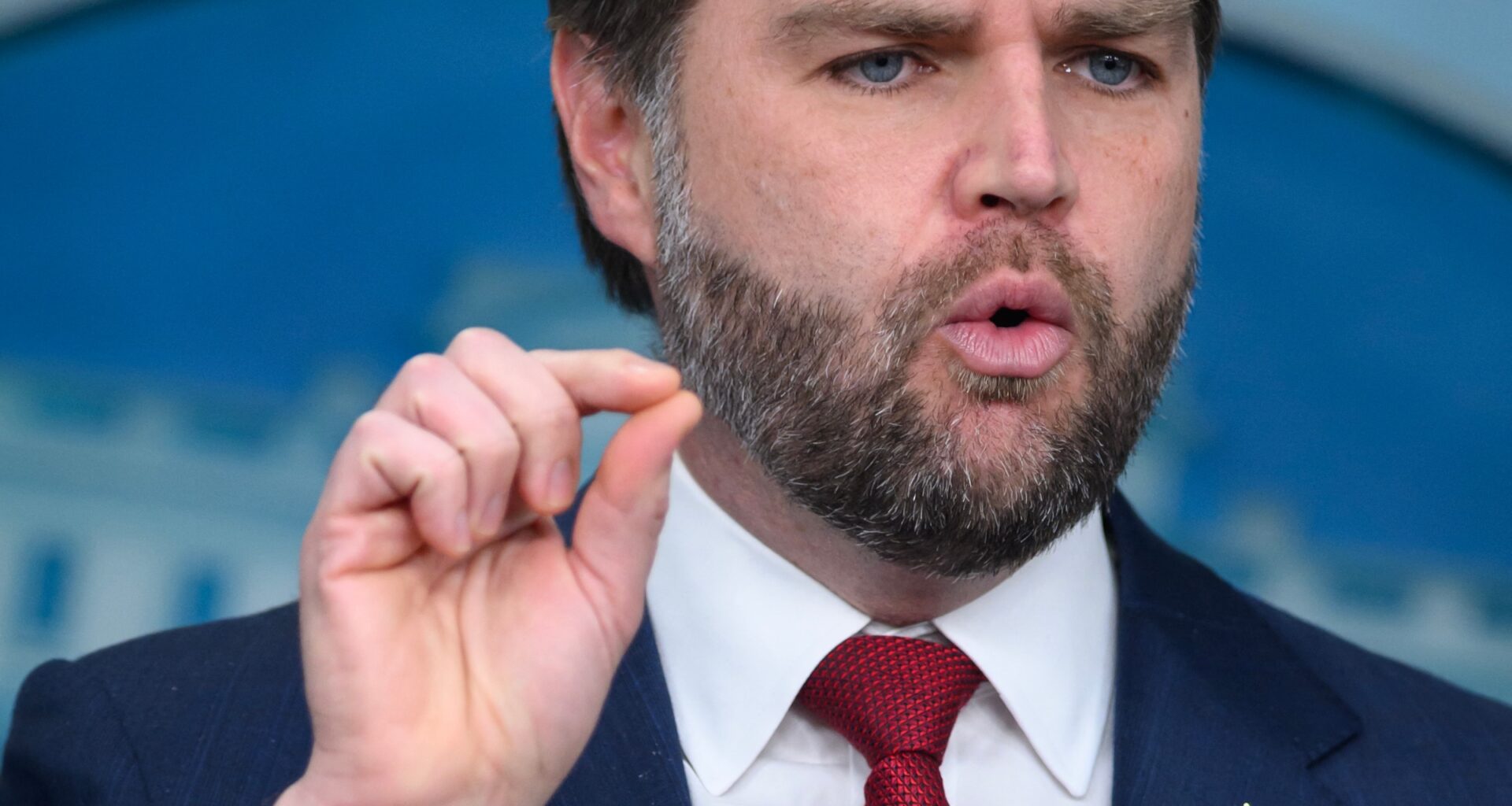 Vice President JD Vance speaks during a press briefing in the Brady Briefing Room at the White House in Washington, D.C. on January 8, 2026.