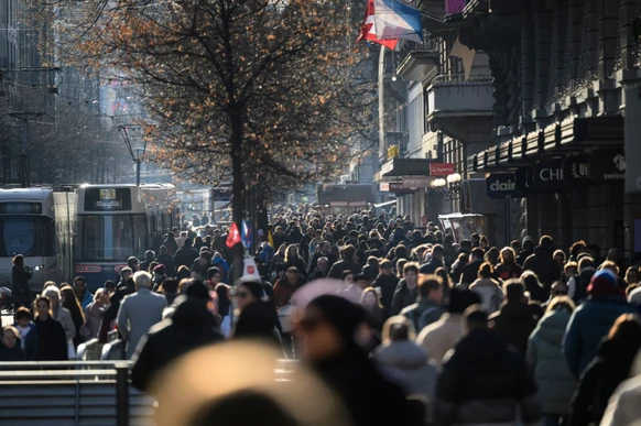Der Rubel rollt: Die Händler an der Zürcher Bahnhofstrasse sind optimistisch.
