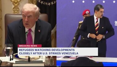 Venezuelan refugees in New York City react to overnight U.S. strikes, Maduro’s capture