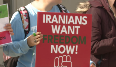 Solidarity gathering for democracy in Iran