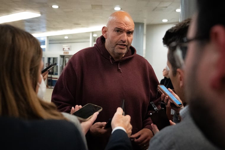 Sen. John Fetterman in November 2025. On Monday, he defended the Trump administration's operation to capture Nicolás Maduro in Venezuela.