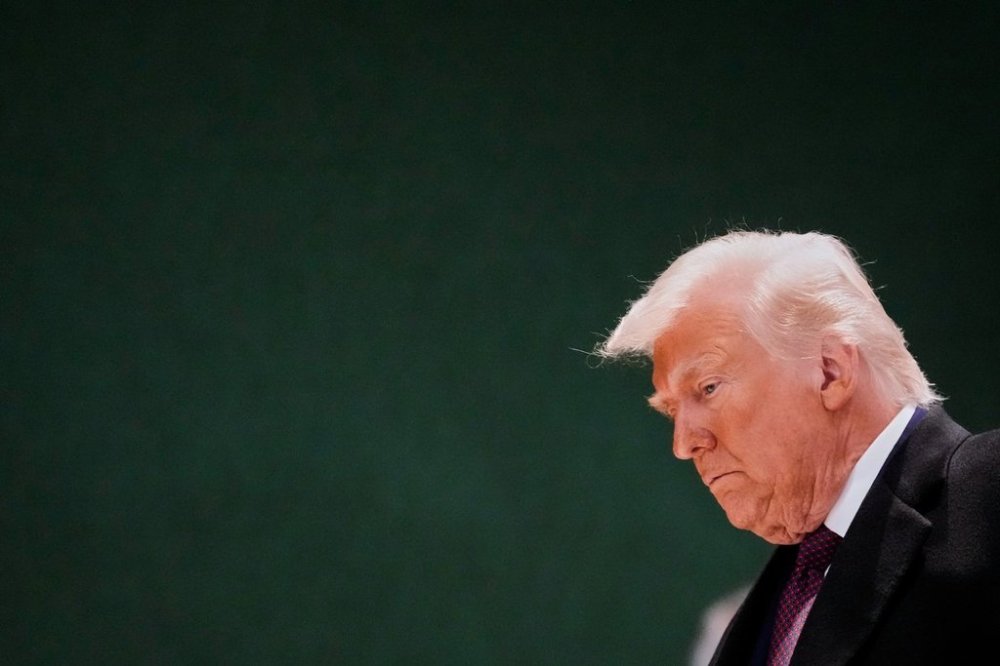 US President Donald Trump attends the Annual Meeting of the World Economic Forum in Davos, Switzerland, Thursday, Jan. 22, 2026. (AP Photo/Markus Schreiber)
