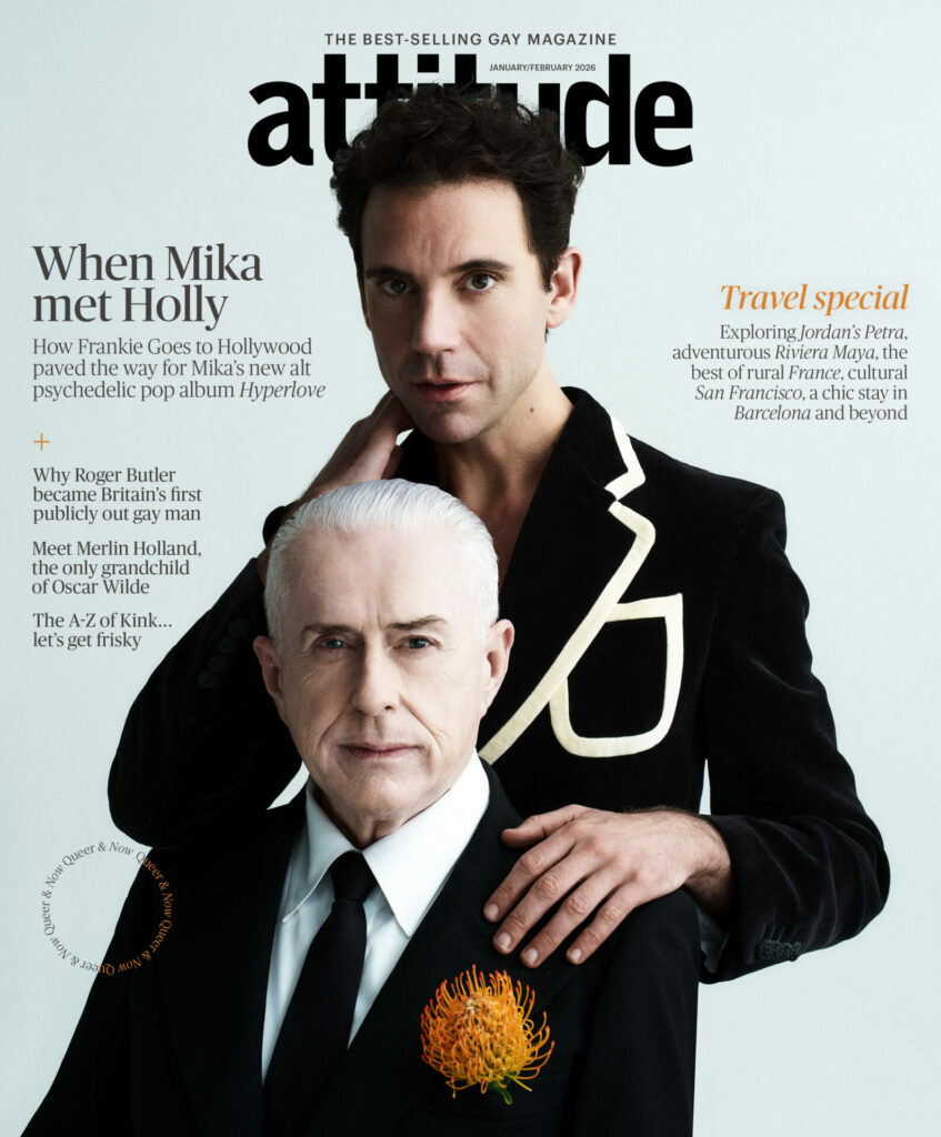 Mika and Holly Johnson on the cover of Attitude