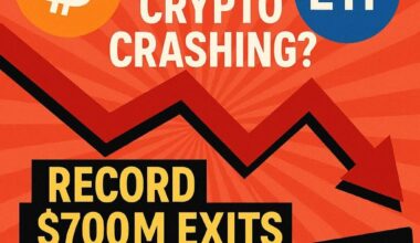 Why Is Crypto Crashing? Record $700M Exits Bitcoin ETFs in Single Day as Wall Street De-Risks Ahead of Trade War