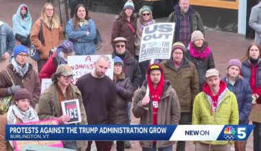 Protesters rally across Vermont over immigration, federal and military actions