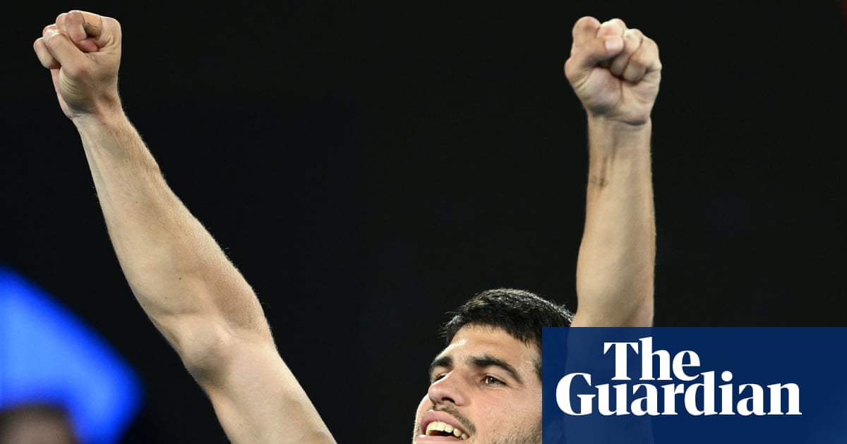 Alcaraz survives early De Minaur onslaught and surges into Australian Open semis | Australian Open 2026