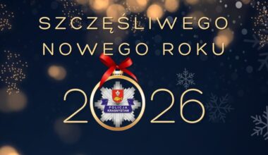 Życzenia Noworoczne Komendanta Powiatowego Policji w Krasnymstawie - Aktualności