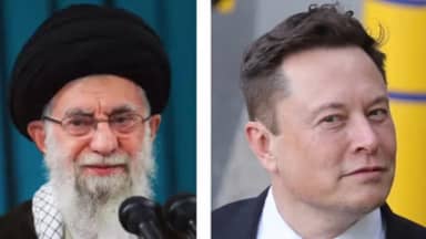 Photo: Khamenei and Musk Clash on X, Musk Replies in Persian