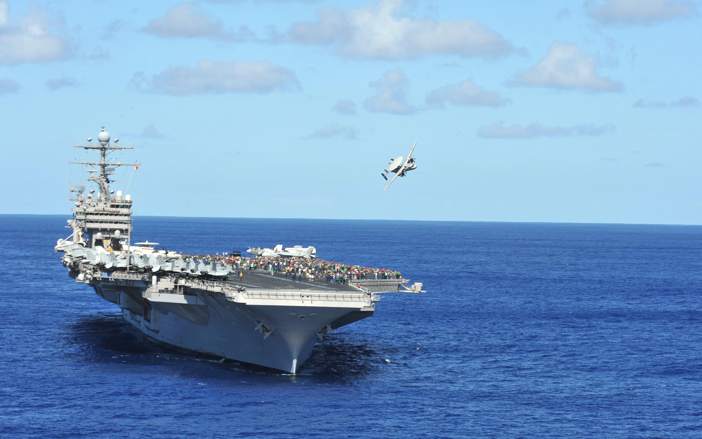 The USS Abraham Lincoln, America’s fifth Nimitz-class aircraft carrier (file)