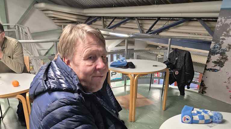 Jääpalloliiton puheenjohtaja Antti Parviainen.