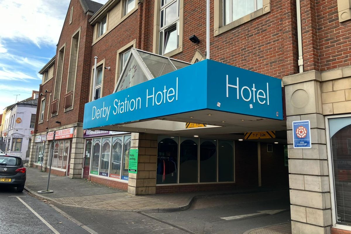 Another of the hotels housing asylum seekers in Midland Road this is the Derby Station Hotel