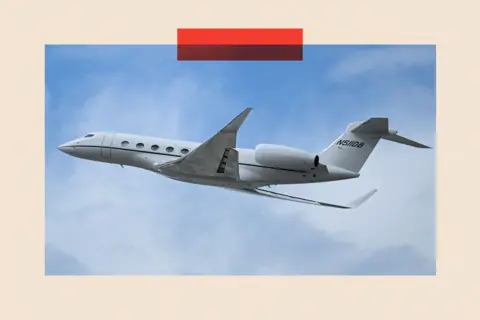 AFP via Getty Images A private jet takes off from Los Angeles International Airport (LAX)