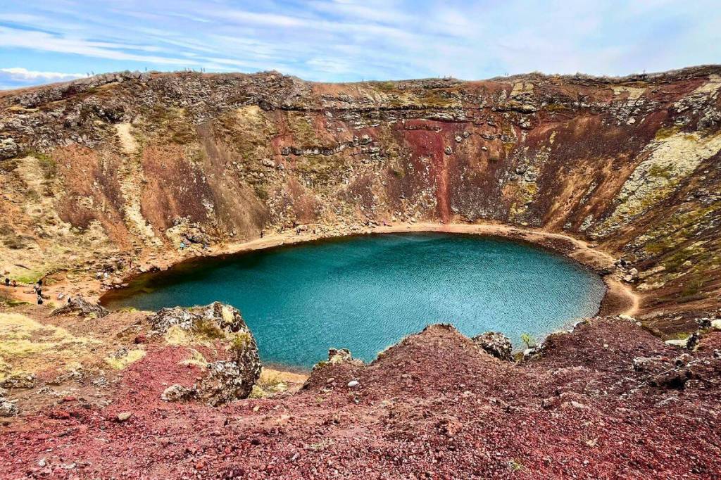 Kerio Crater Lake was formed by a collapsed magma chamber around 6,500 years ago. (Tess van Straaten)