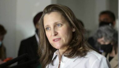 Chrystia Freeland in Surrey back in 2022. Before she stepped down from cabinet in 2025, a local constituent she he tried encouraging her, when she was foreign affairs minister, to diversify the country&rsquo;s trading partners. (Black Press Media)