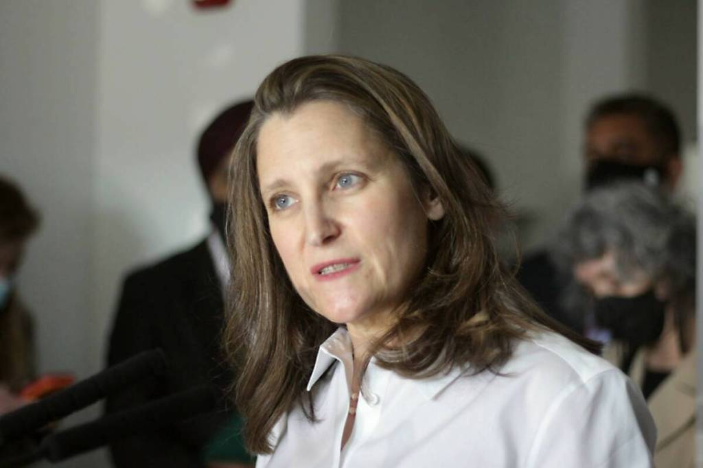 Chrystia Freeland in Surrey back in 2022. Before she stepped down from cabinet in 2025, a local constituent she he tried encouraging her, when she was foreign affairs minister, to diversify the country&rsquo;s trading partners. (Black Press Media)