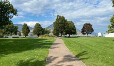 Rotary Park in downtown Penticton on Oct. 1, 2025. (Logan Lockhart/Western News)