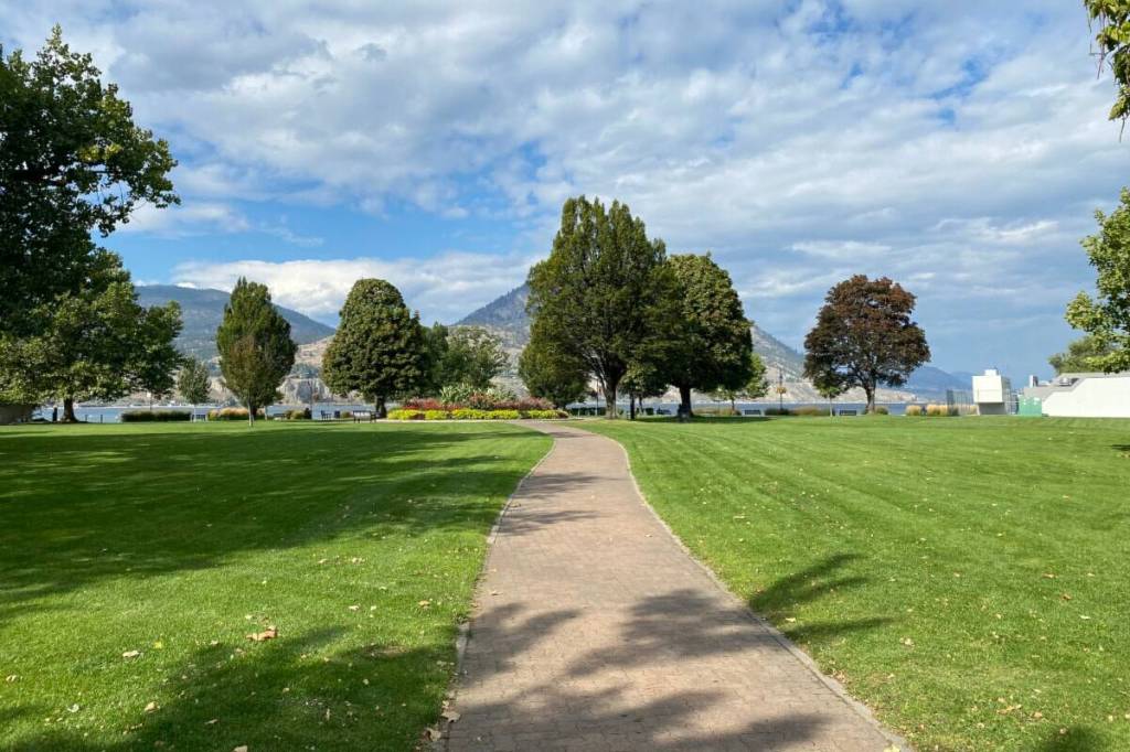 Rotary Park in downtown Penticton on Oct. 1, 2025. (Logan Lockhart/Western News)