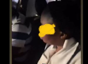 A screenshot of a video of the incident