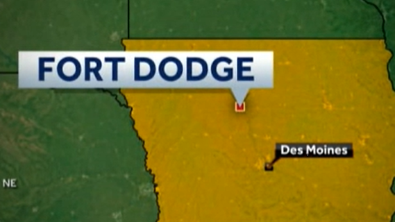 Natural gas leak in Fort Dodge caused by vehicle strike