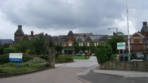 County Asylums The main entrance to Mapperley hospital buildings in 2005 