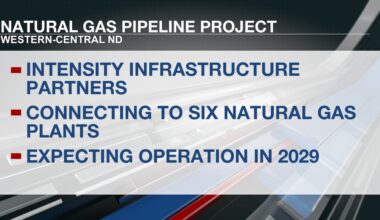 Intensity moving forward with natural gas pipeline