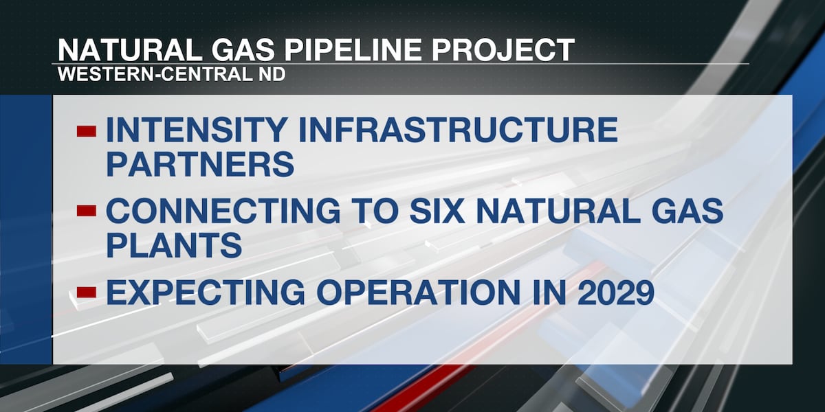 Intensity moving forward with natural gas pipeline