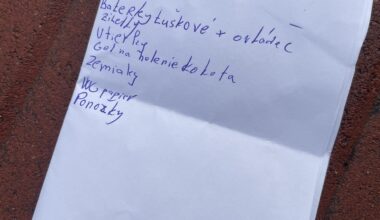 Našiel som nákupný zoznam