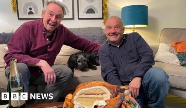 Gone Fishing team pranked with roast turkey cake made in Cornwall