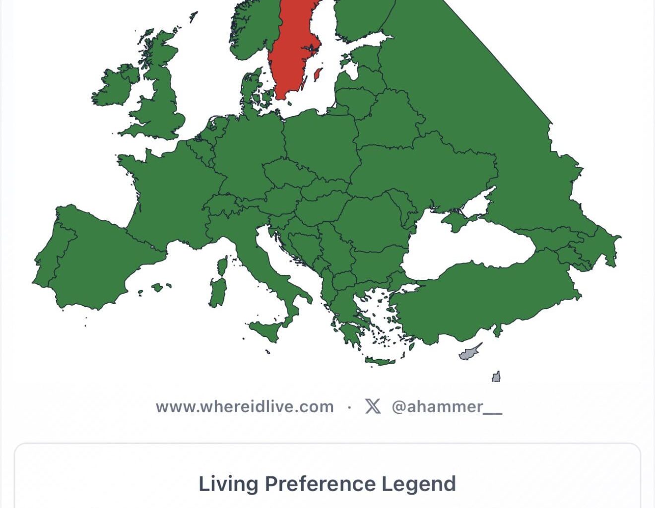 Where id live as a Norwegian