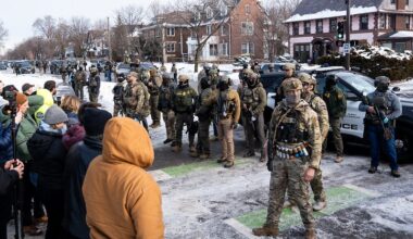 ICE Agents in Minneapolis After Shooting by Chad Davis, CC BY 4.0. chaddavis.photography/sets/ice-in-minneapolis/