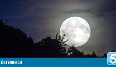 Erster Vollmond des Jahres am 3. Jänner am Himmel zu sehen