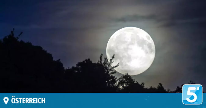 Erster Vollmond des Jahres am 3. Jänner am Himmel zu sehen