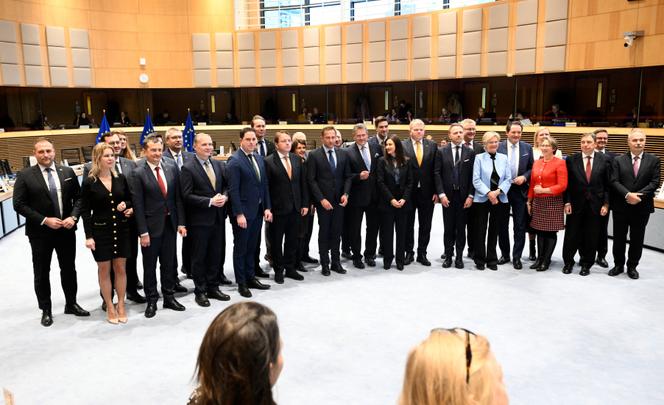 The agriculture ministers of the European Union, in Brussels, on January 7, 2026.