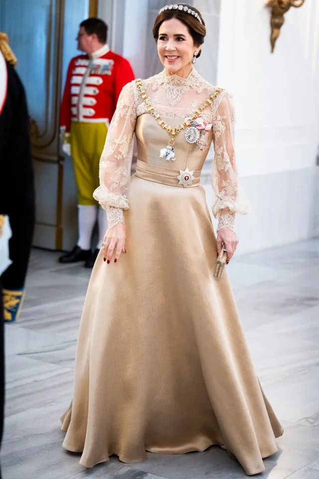 Martin Sylvest Andersen/Getty  Queen Mary of Denmark attends the New Year's Court at the Amalienborg Palace in Copenhagen on Jan. 1, 2026