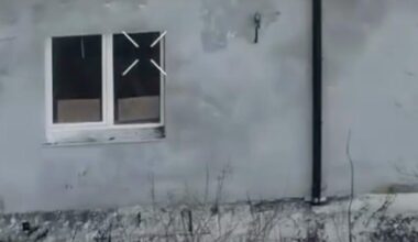 A Russian soldier surrendered by writing 'Please take me prisoner, I want to live' on cardboard seen by a drone, units say