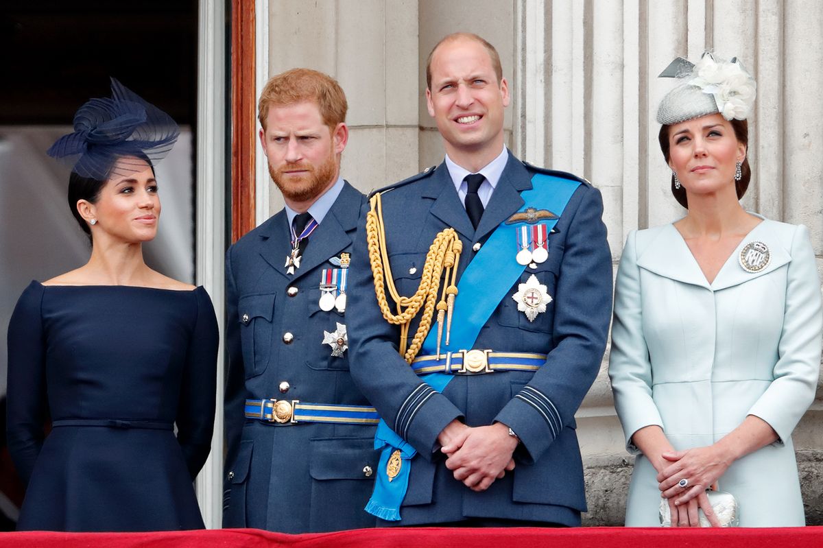 Meghan, Duchess of Sussex, Prince Harry, Duke of Sussex, Prince William, Duke of Cambridge and Catherine, Duchess of Cambridge